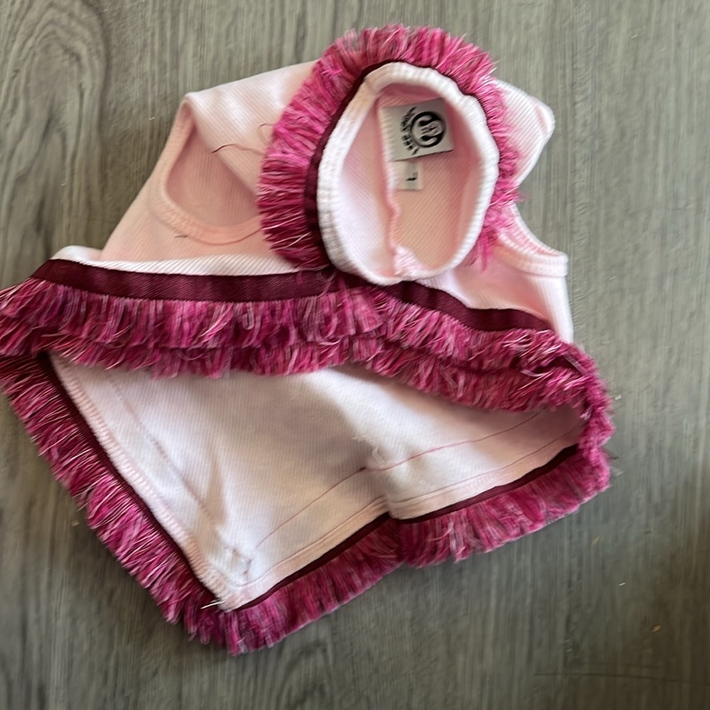 Pink Diaper Cover with Ruffled Trim - Picture 3 of 3